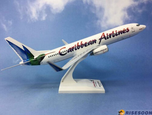 31CM 1:130 Risesoon Caribbean Airlines Boeing 737-800 Airplane ABS Plastic Model
