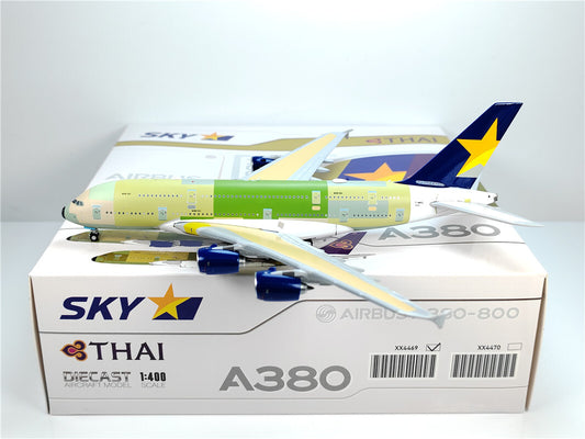1:400 JC Wings SKY AIRBLUS A380 Passenger Airplane Diecast Aircraft Model