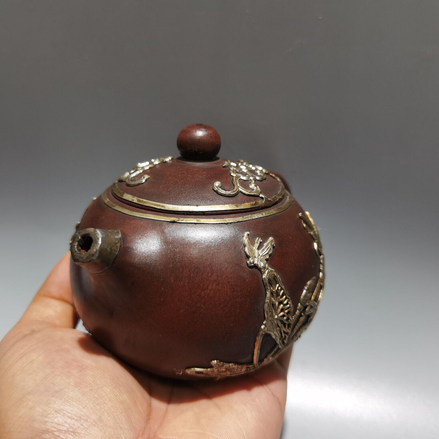vintage china yixing purple clay teapot zisha ceremony cute teaware collectible