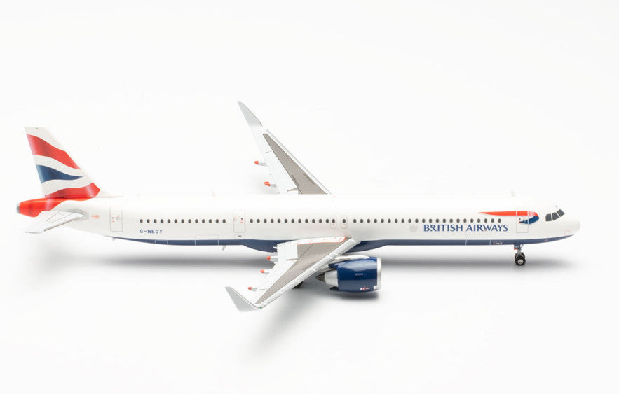 1:200 Herpa BRITISH AIRWAYS AIRBUS A321neo Passenger Airplane Diecast Model