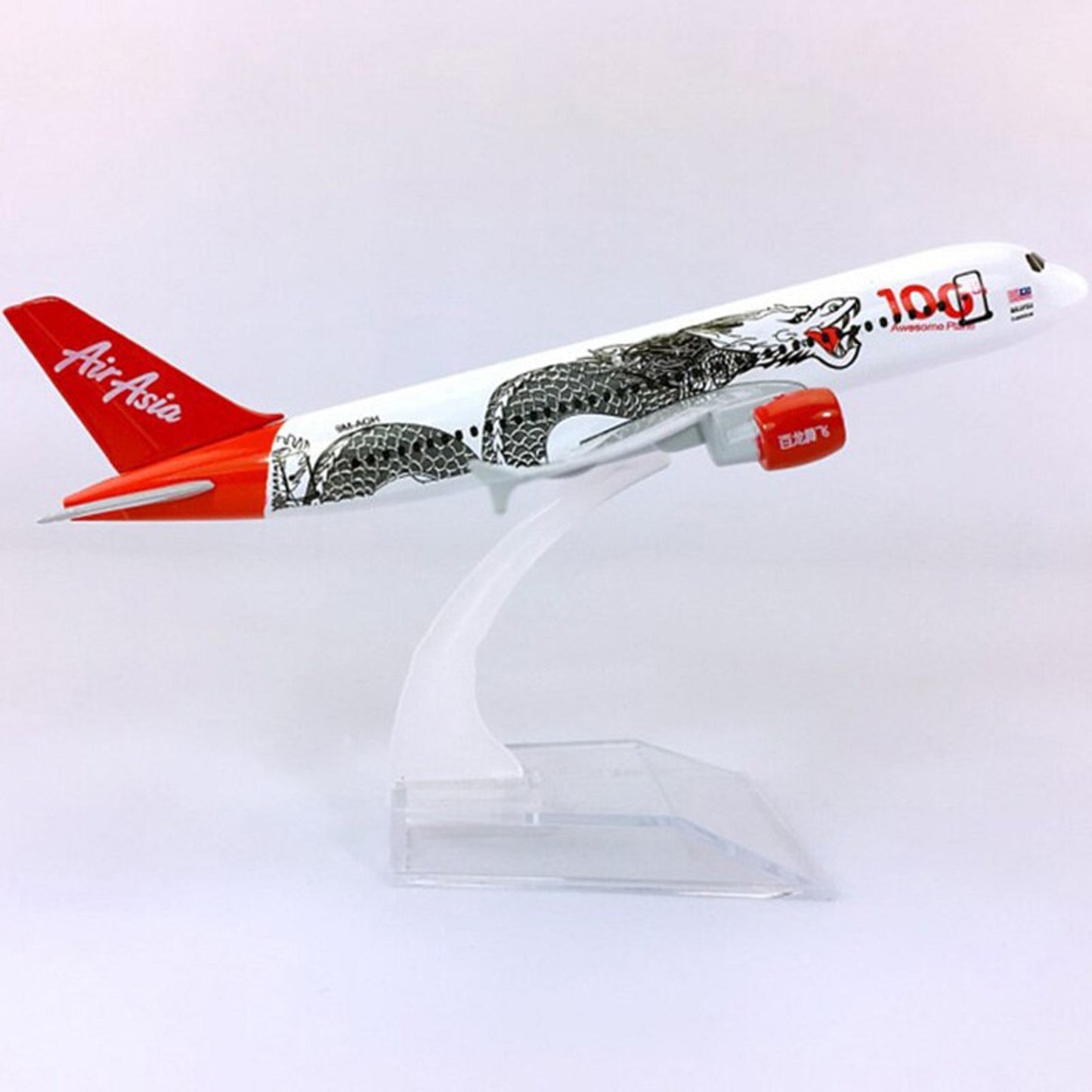 1:400 15cm Aircraft Asia Dragon A320 100th Alloy Plane Model Airplane Ornaments
