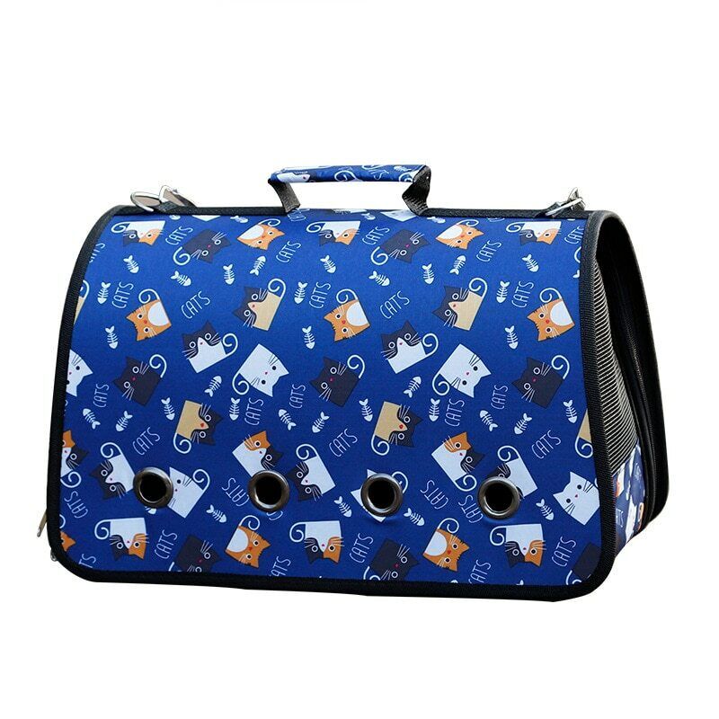 Portable Cat Bag Small Dog Carrier Outdoor Foldable Dog Travel Bag Cats Carrying
