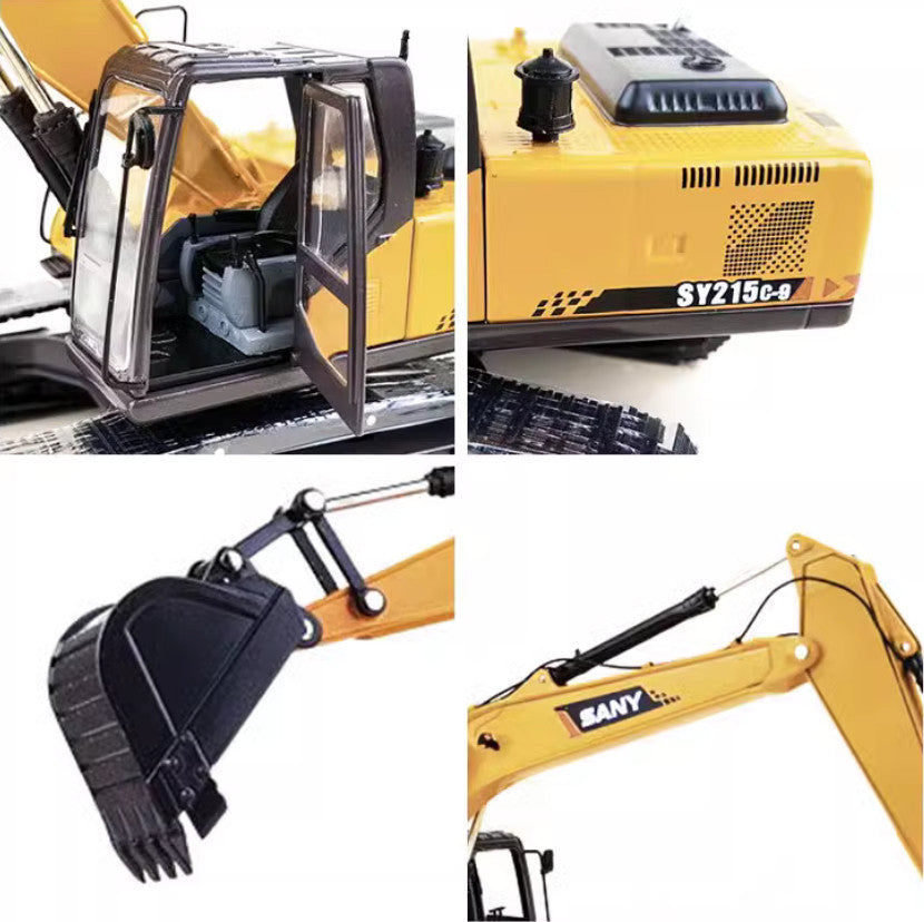 1:35 SANY SY215C-9 Excavator Construction Machine Equipment Diecast Model