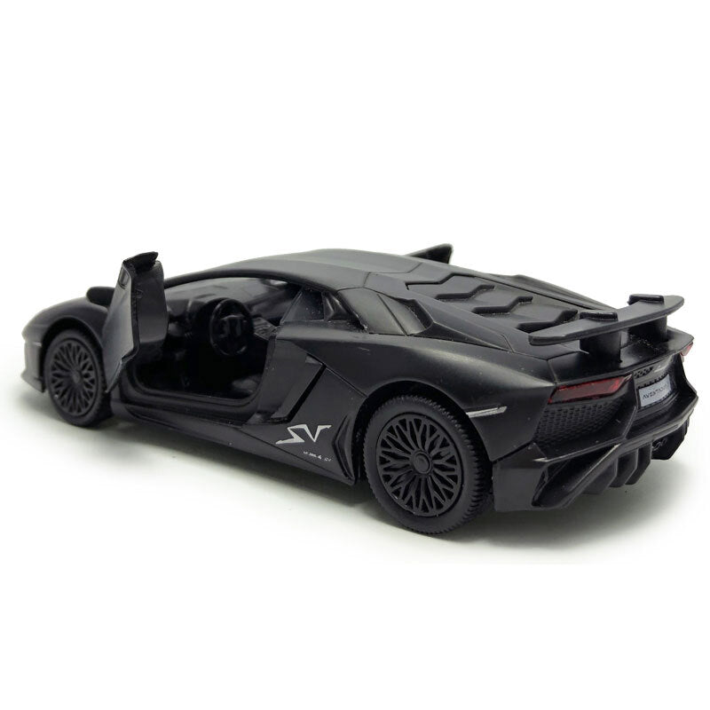 1/36 Lamborghini Aventador LP750-4 SV Model Car Diecast Toy Vehicle Boys Black