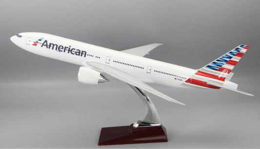 49CM American BOEING 777 N720AN Passenger Airplane Resin Aircraft Plane Model