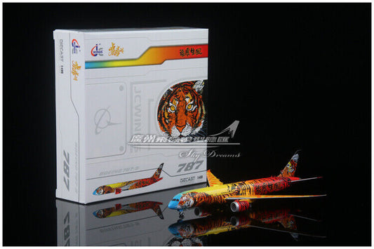 1:400 JC WINGS 2022 Tiger BOEING 787-9 Passenger Aircraft Diecast Airplane Model