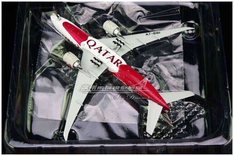 1:400 JC Wings QATAR BOEING 777-200LR Passenger Airplane Diecast Aircraft Model