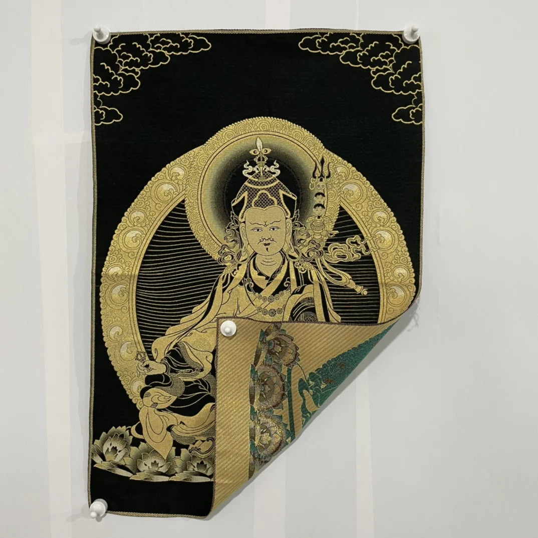 Tibetan Buddhism Embroidery Guru Rinpoche Padmasambhava Thangka hanging screen
