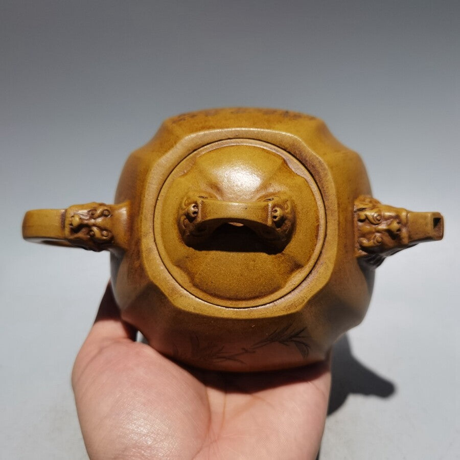 Chinese Yixing Zisha Clay Teapot Handmade Dragon Pots Purple Sand Teapot 380cc