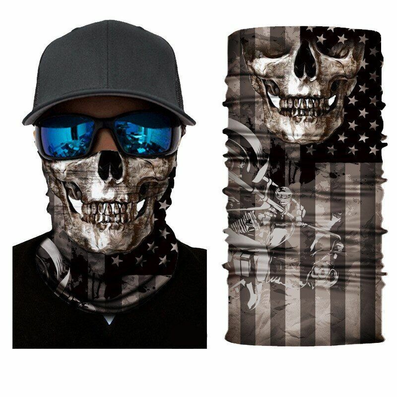 Breathable Bandana Neck Gaiter Cycling Face Mask Hiking Scarf Headband Balaclava
