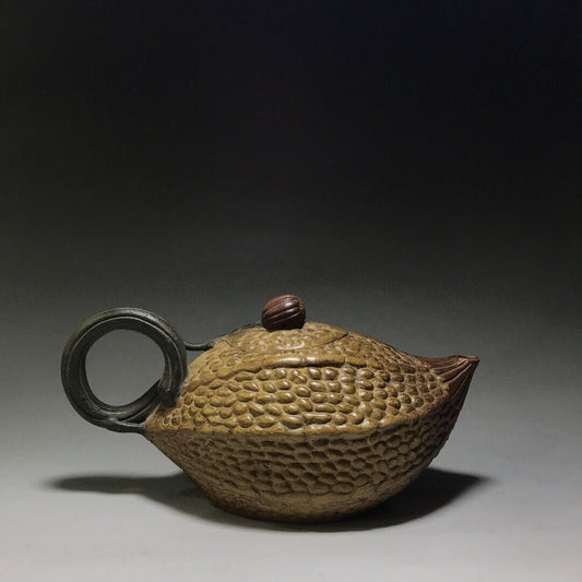 Chinese Yixing Zisha Clay Handmade Exquisite Teapot (苦尽甘来 底款:蒋蓉)