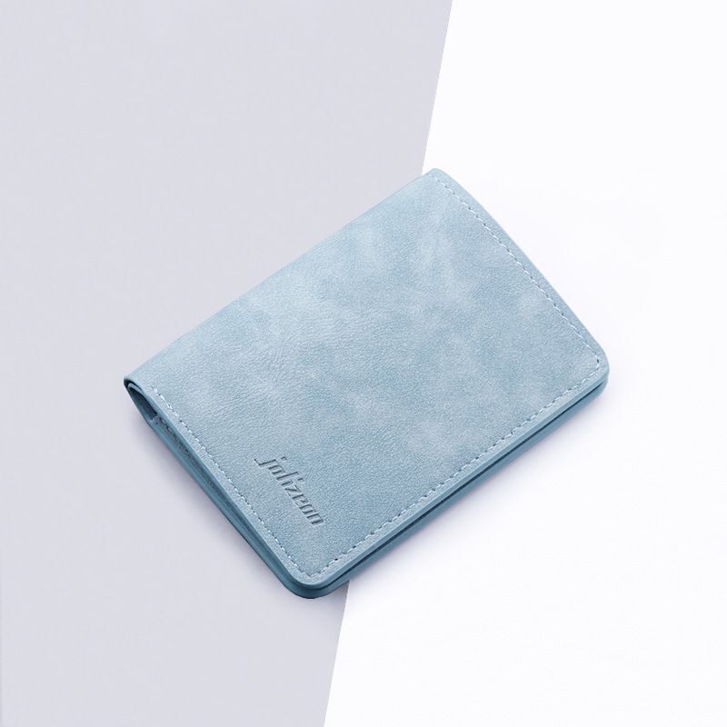 Card Holder Short Wallet Synthetic Leather Coin Purse Money Pouch Storage Bags