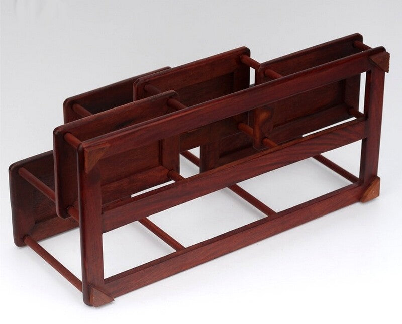 Rosewood Display Rack Stand Table Antique Statue Craft Pot Shelf Layer Storage