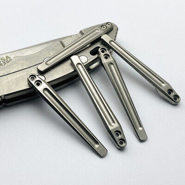 Deep Carry TC4 Clip + 3PCs. TC4 Screws for Rick Hinderer knives XM18 / XM24