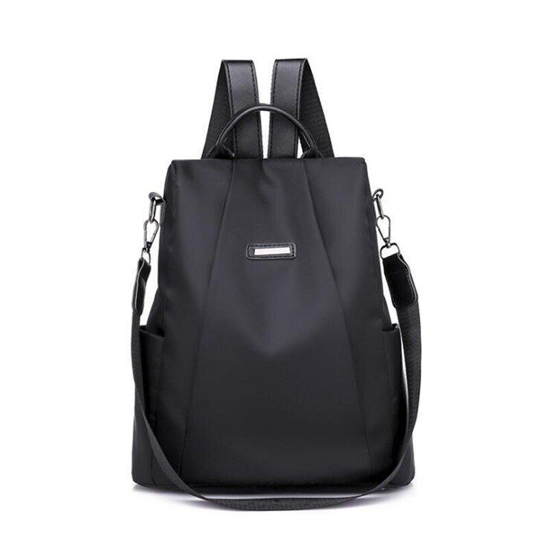 Backpack School Bag Black Waterproof Traveling Shoulder Bag 25*34*13/28*12*31 CM