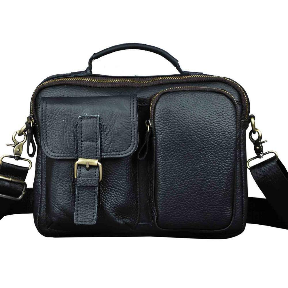 Quality Leather Male One Shoulder Messenger Bag Fashion Cross-body Bag