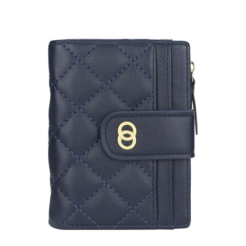 Small Wallets Fashion Synthetic Leather Purse Short Card Holder Wallet Polyester