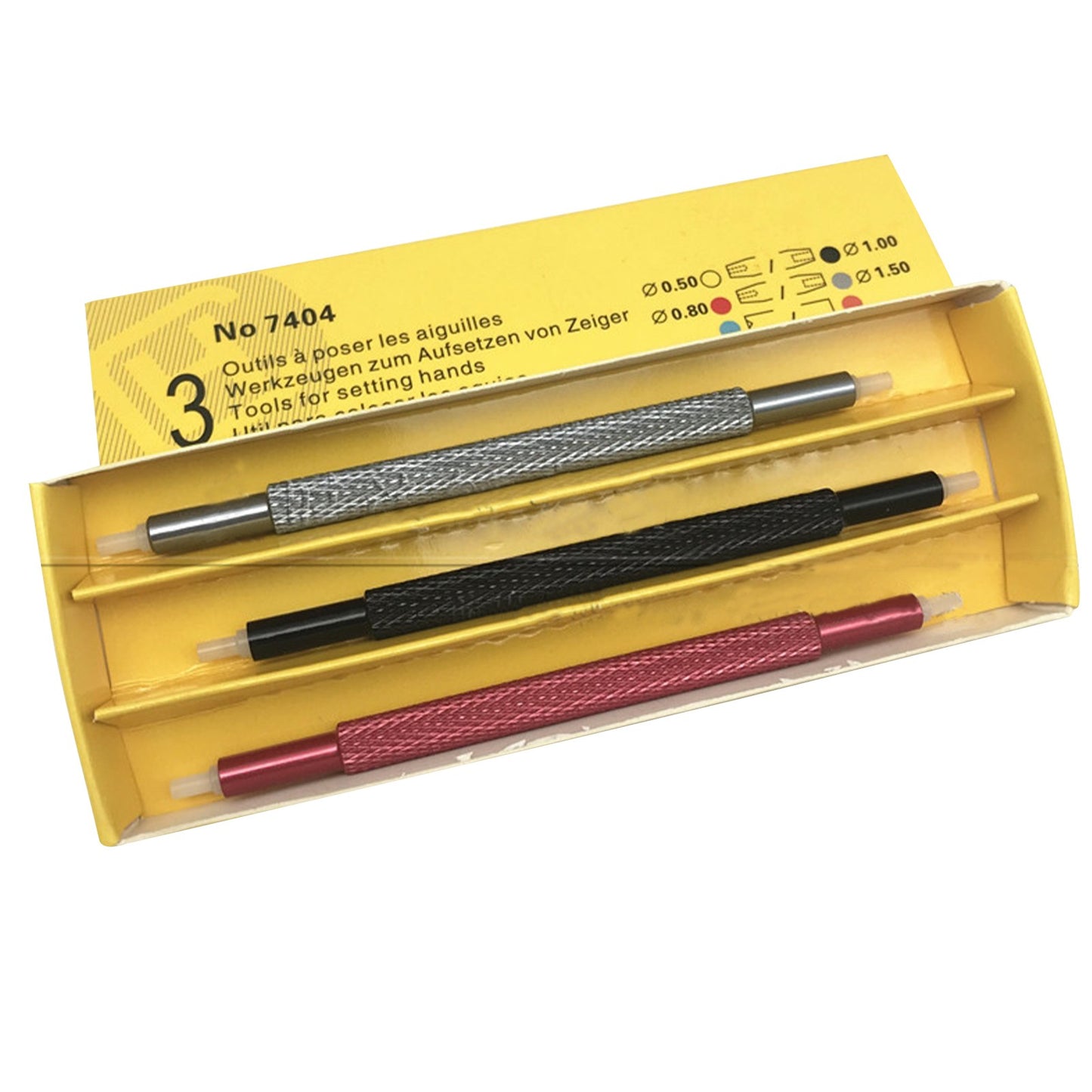 3pcs 7404 Watch Hand Presser Pointer Pusher Fitting Punch Watchmaker Repair Tool