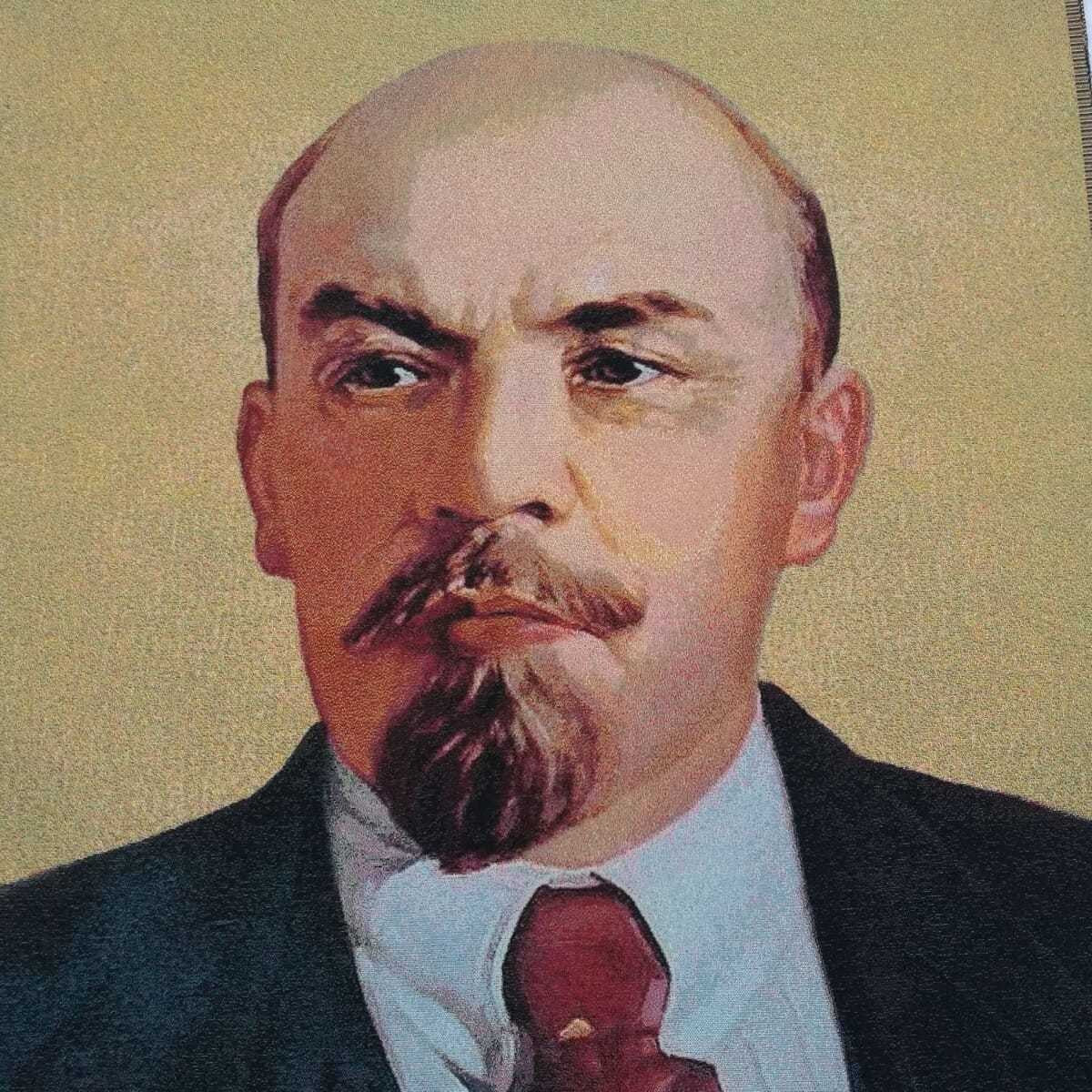Lenin Red Nostalgic Collectible Embroidery Tapestry Wall Art 90x60cm