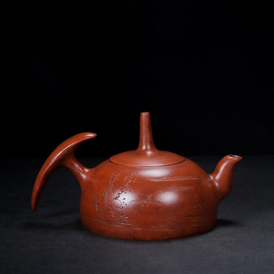 Chinese Yixing Zisha Clay Handmade Exquisite Teapot(Yuzhu 顾景舟)