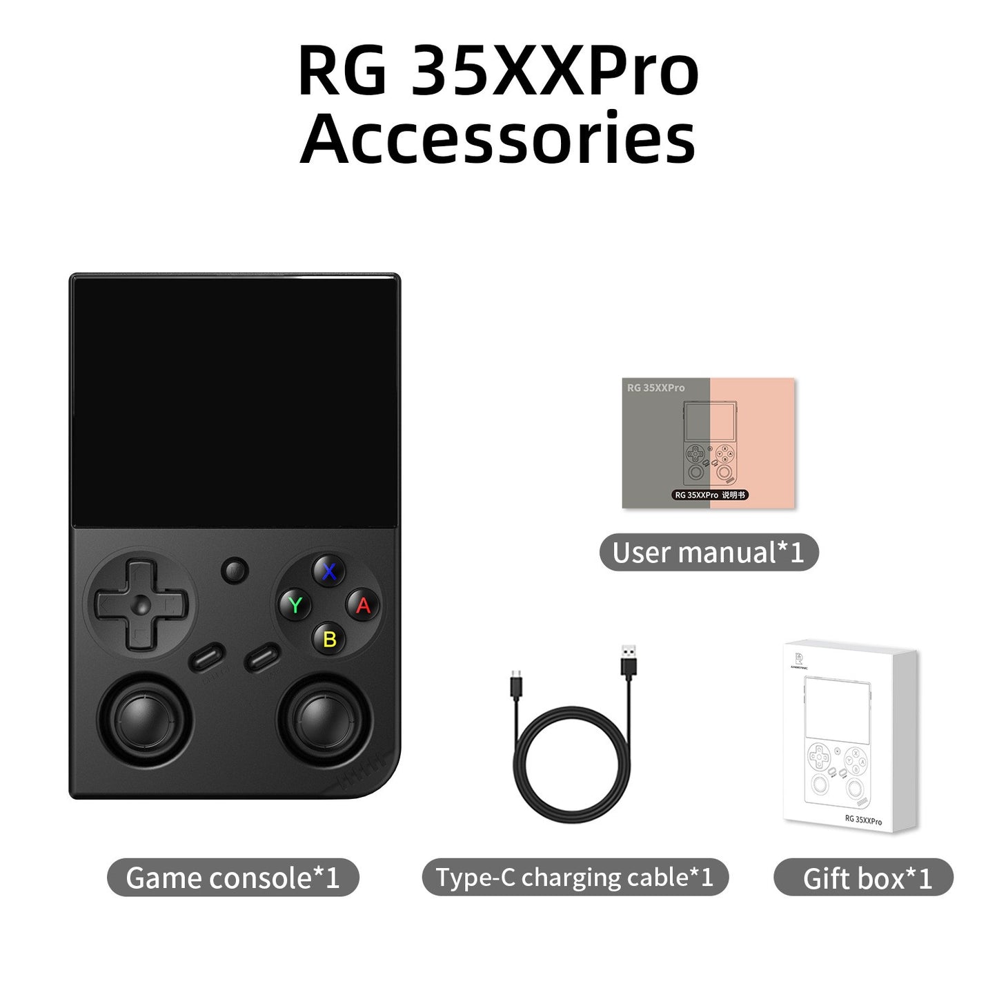 New Upgraded RG 35XXPRO Retro Handheld Game Console, Mini Video Game