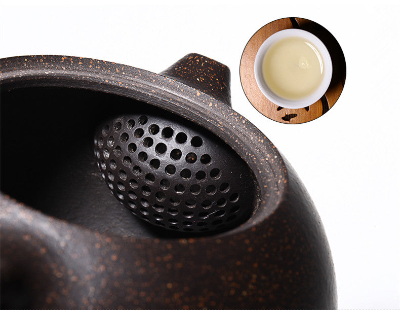 Marked Yixing True Zisha Teapot Xishi Pot Ball Infuser Holes Handmade Master Pot