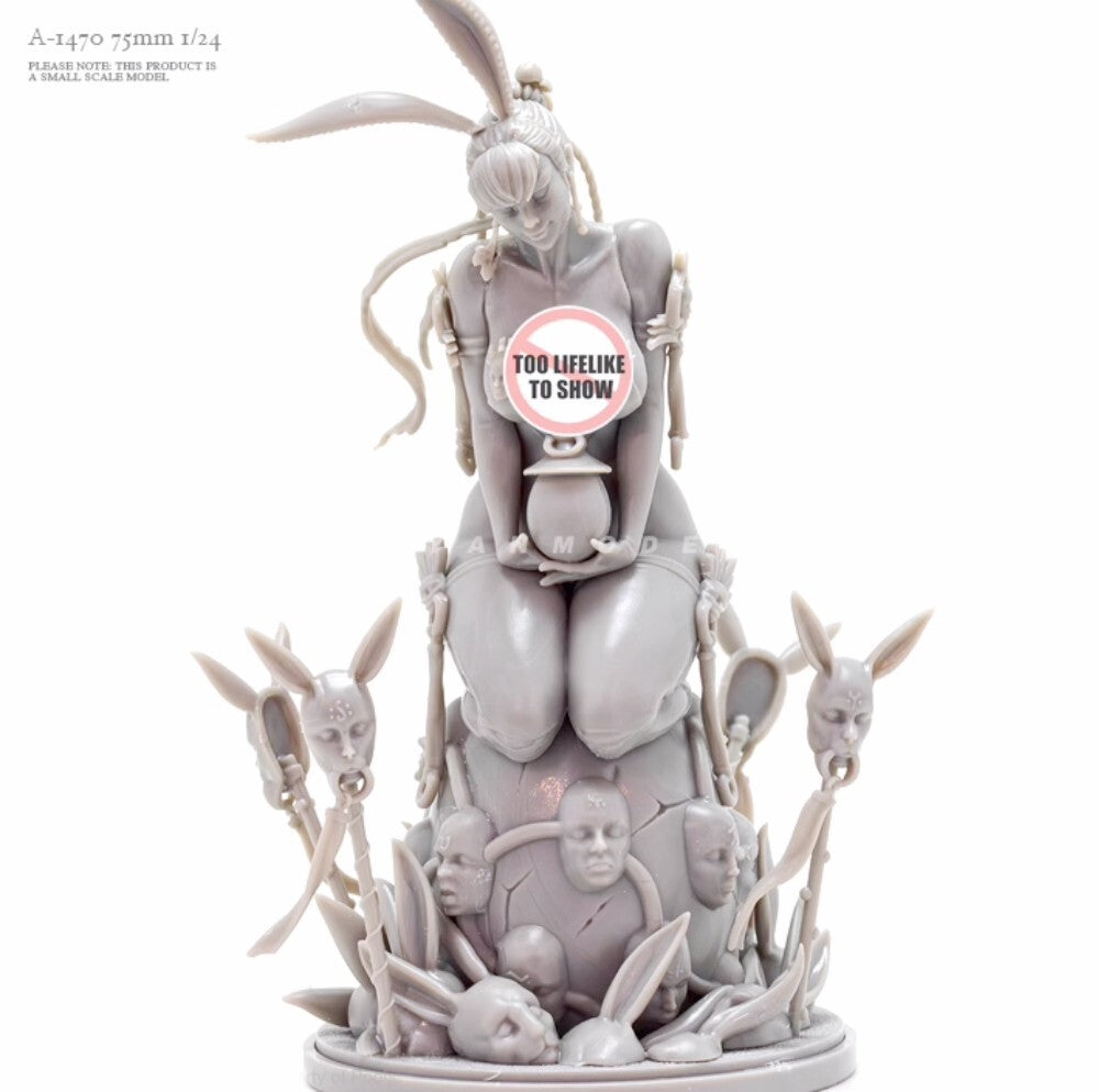 1/24 resin figure model Goddess Series Sexy Rabbit Girl Unassembled Unpainted
