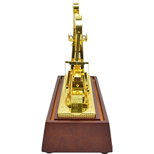 New Copper Oilfield Oil Well Pumping Unit Gold Color Model Commemorative Edition