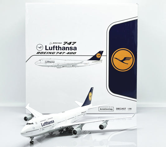 1:200 JC Wings Lufthansa BOEING B747-400F Passenger Plane Diecast Aircraft Model