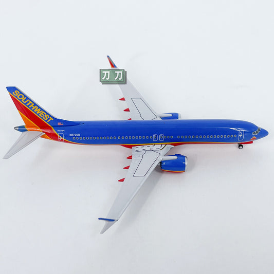 1:400 NG Lite SOUTHWEST AIRLINERS B737MAX8 Passenger Airplane Diecast Model