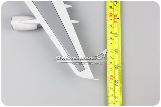 1:160 46CM KOREAN AIR A380 Passenger Airplane Landing Gears Resin Aircraft Model