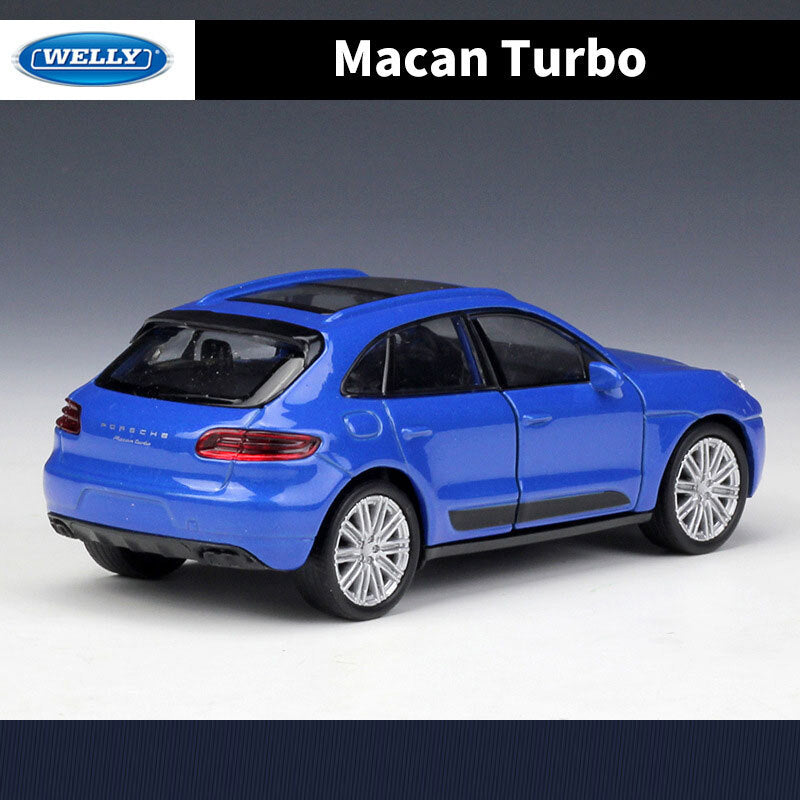 1/36 Scale Porsche Macan Turbo Model Car Diecast Toy Cars Kids Toys for Boys