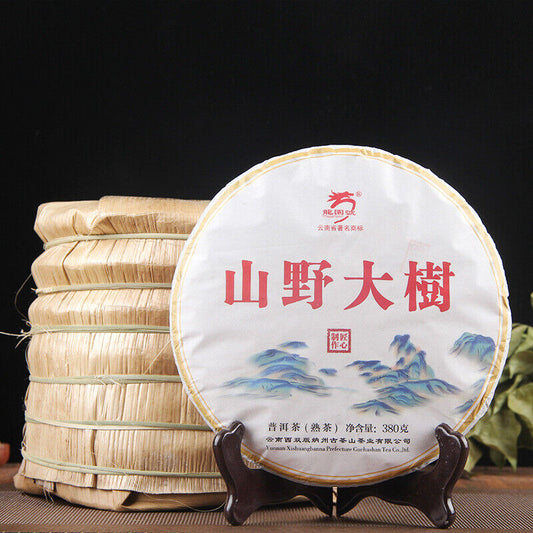Pu-Erh Cooked Tea Cake Yunnan Highly Recommended Old Tree Puerh Black Tea 380g