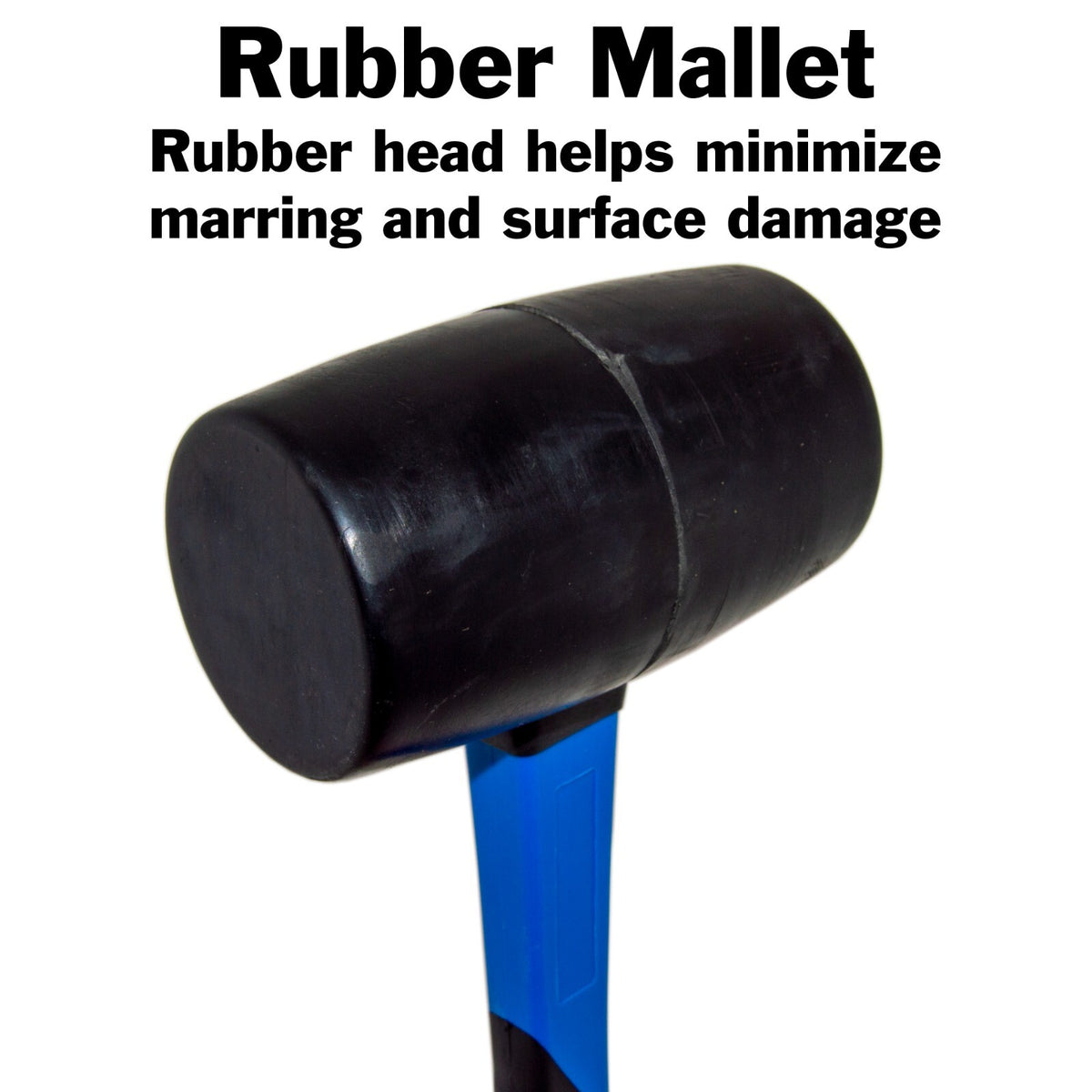 5 Piece Hammer Set - Includes Rubber Mallet, Sledge, Cross Pein, and Ball Pein