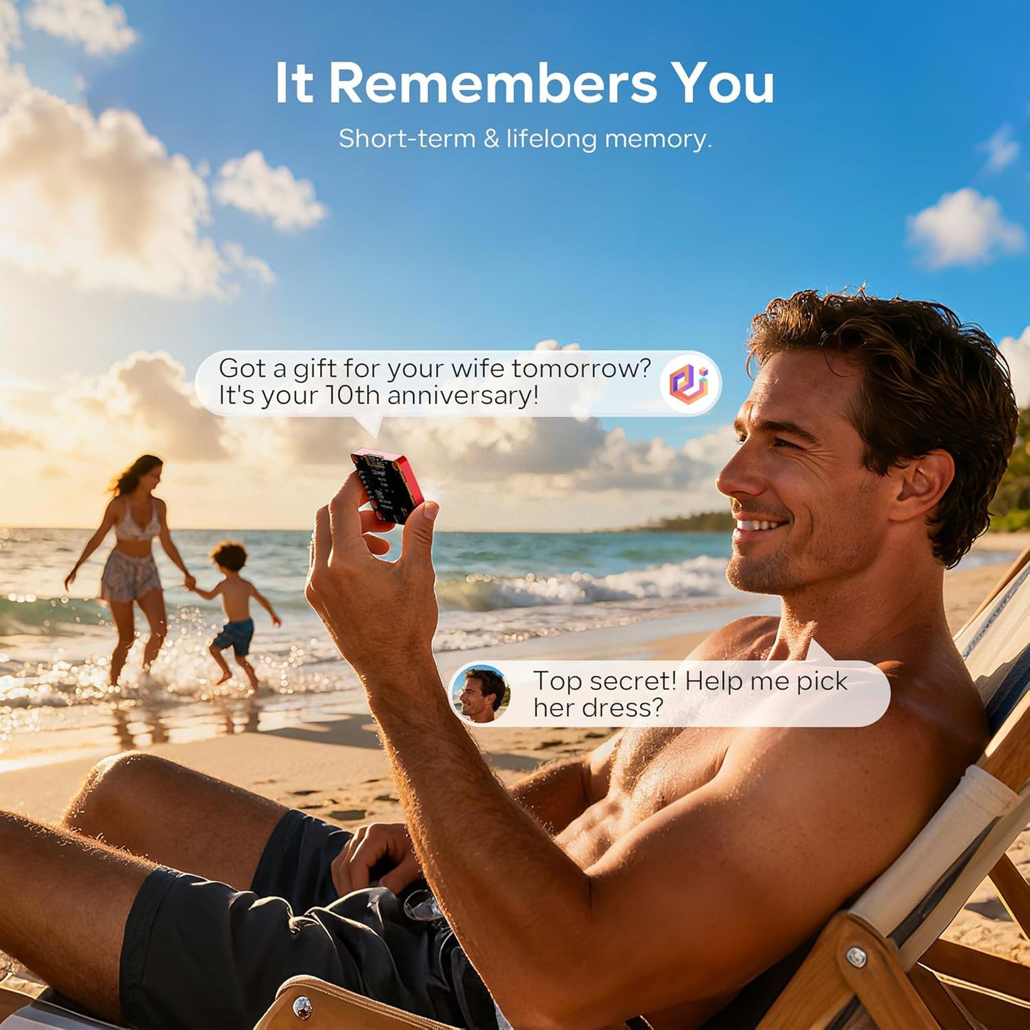 Aipi-Lite AI Robot, Smart Customizable Character with Voice Cloning, GPT Model A