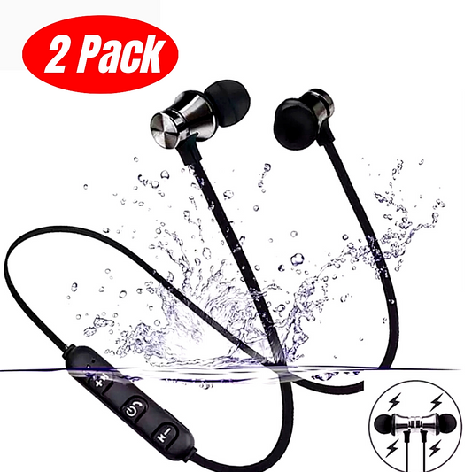 2 X Bluetooth Audifonos Inalambricos Magneticos Auriculares para Telefonos Cell