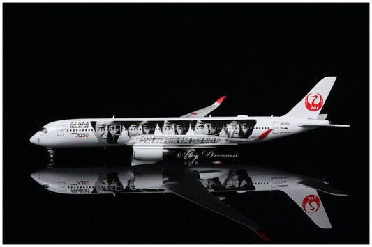 1:400 JC Wings Japan Airlines AIRBUS A350-900 Passenger Airplane Diecast Model