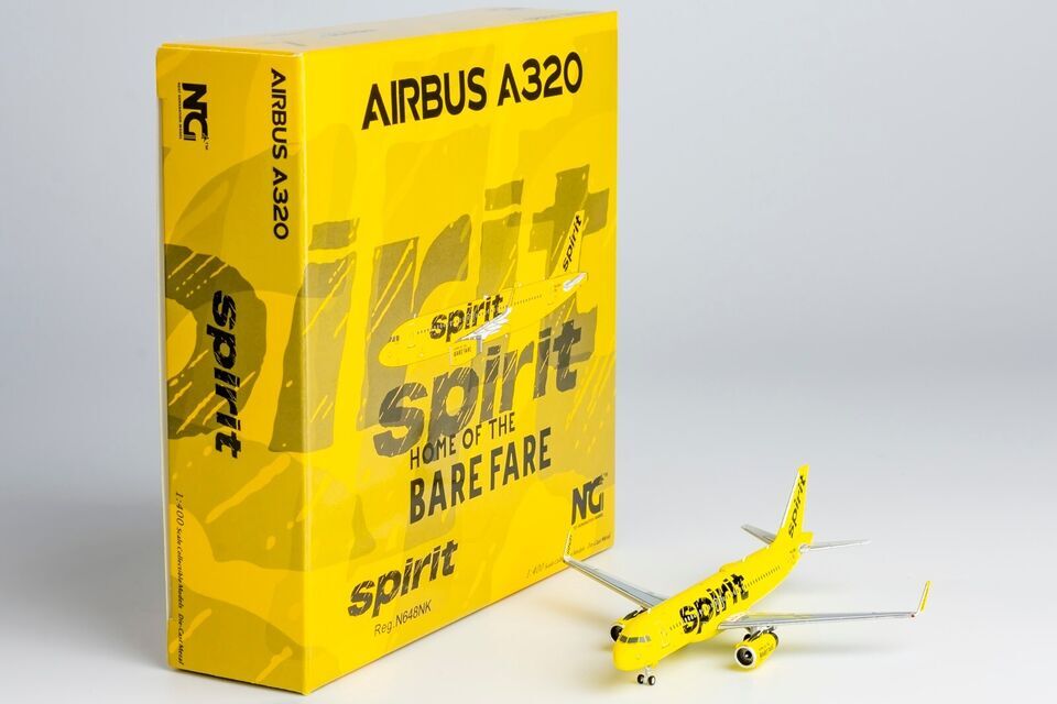 1:400 NG Model Spirit Airline AIRBUS A320 Passenger Plane Diecast Aircraft Model
