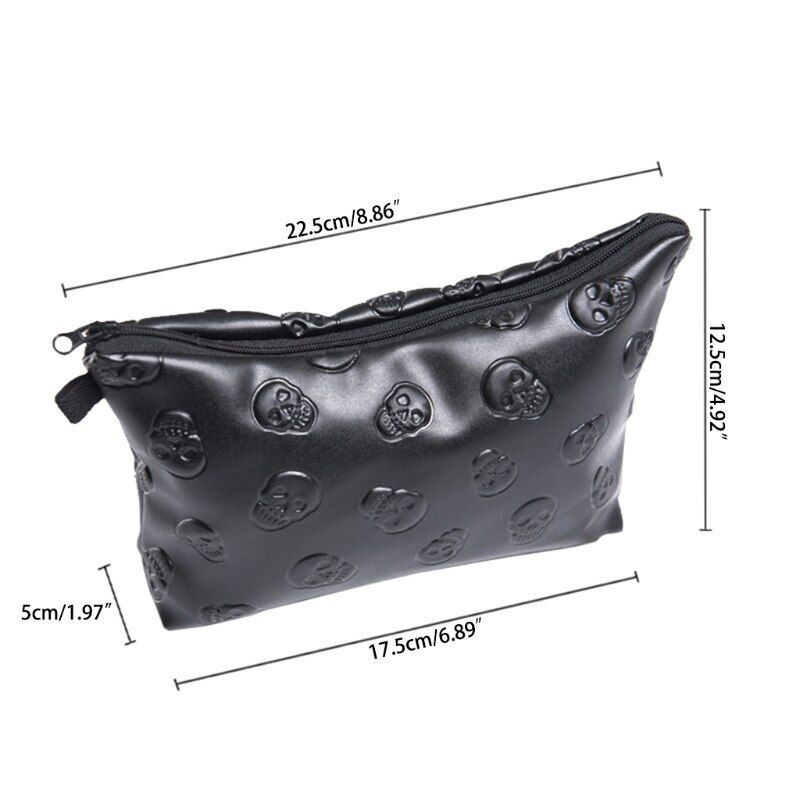 Waterproof Cosmetic Makeup Bag Organizer Pouch Pencil Case Handbag 17.5x5x12.5cm