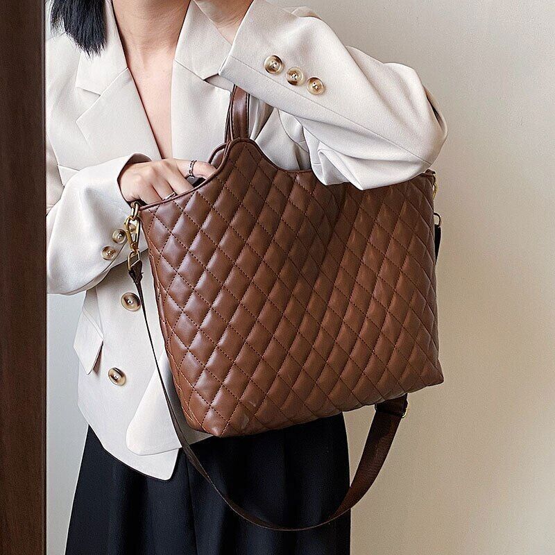 Women Tote Bag Handbags Leather Shoulder Bag Simple Handbags