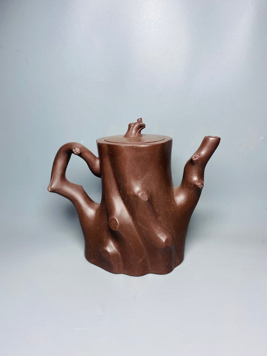 Chinese Yixing Zisha Clay Handmade Exquisite Teapot (梅桩壶 底款:汪寅仙)