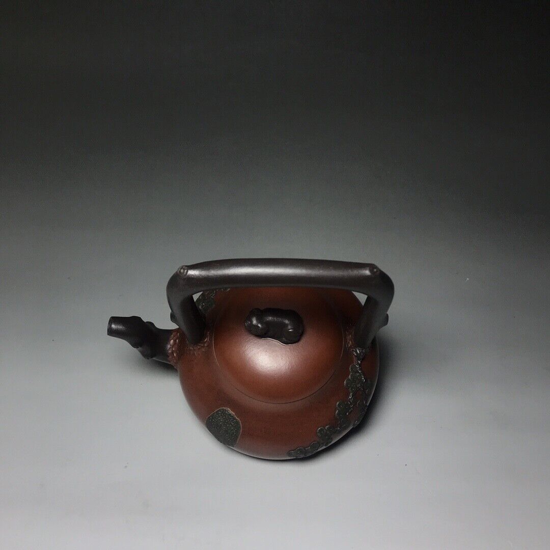 Chinese Yixing Zisha Clay Handmade Exquisite Teapot (提梁壶 底款:蒋蓉))