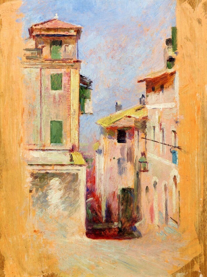 Dream-art Oil painting Mediterranean-View-Theodore-Robinson-oil-painting canvas