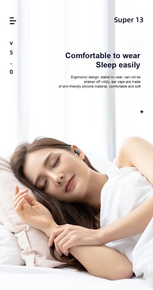 Noise Cancelling Bluetooth 5.0 Wireless TWS Earbuds Headphone Headset Waterproof