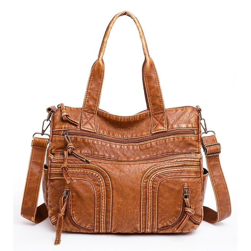 Women Bag Vintage Handbags Women Retro Large Shoulder Crossbody Pouch 32*13*27CM