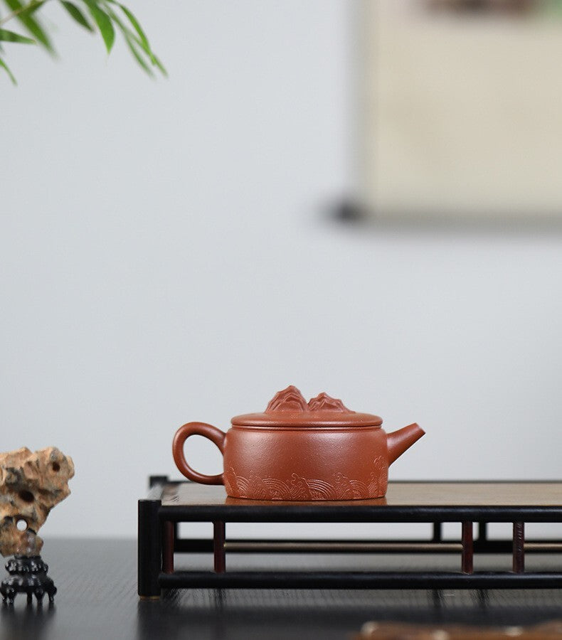170cc chinese Yixing Handmade Zisha teapot JiangPo Clay HanWa Gongfu Hu Tea Pot