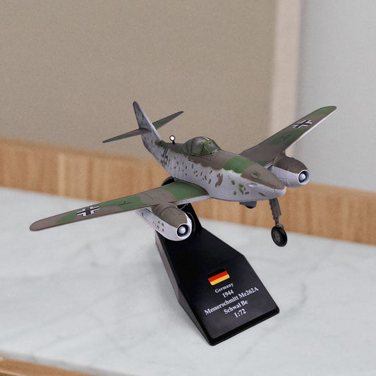 1/72 Fighter Airplane Diecast Model with Display Stand for Decor