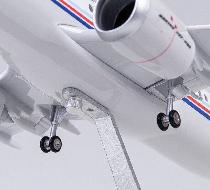47CM China Air Force BOEING 737 Airplane Led Sound-controlled Light Resin Model