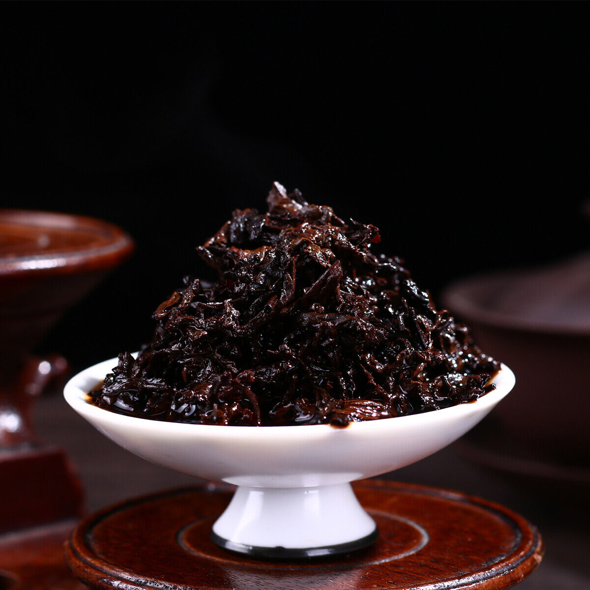 Yunnan Ripe Puer Tea Cake Pu erh Cooked Tea 200g Brown High Mountain Ecological