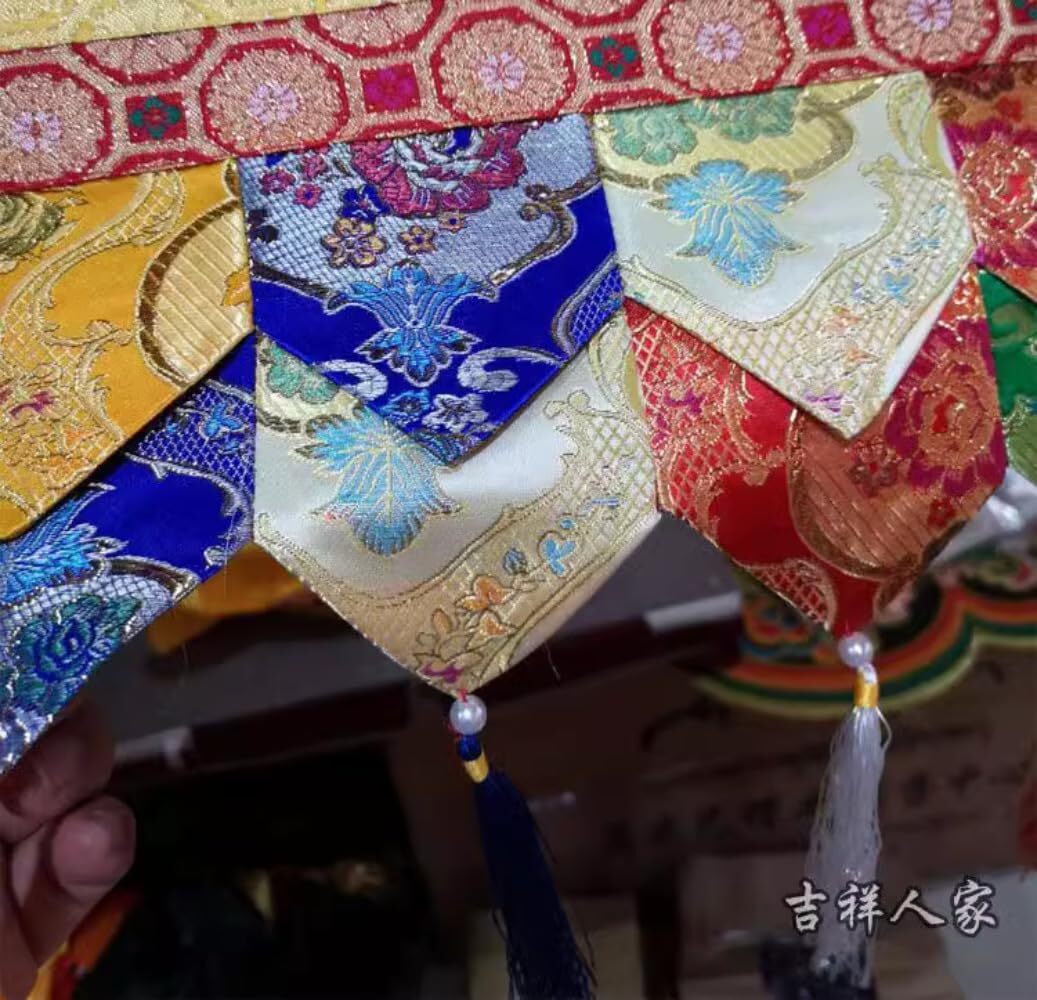 100cm Buddhist Temple Decorations Curtains Tibetan Style Hanging Curtains Tables